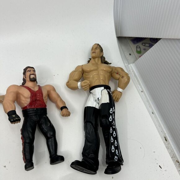 WWE WWF Booker T Action Figure Red Tights Jakks Pacific lot of 10 - Picture 11 of 13